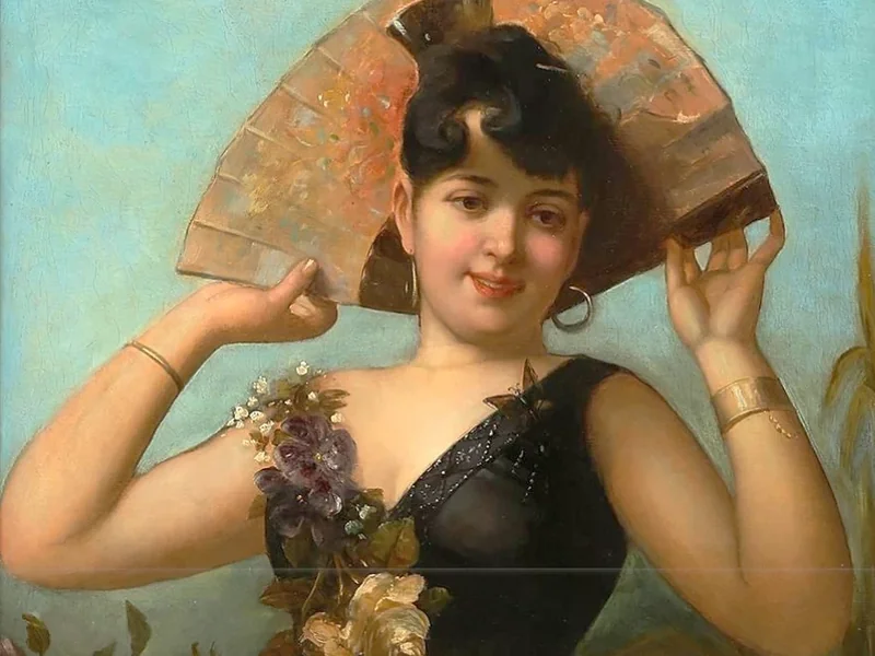 1840-Franz Anton Brentano - Giovane donna zingara
